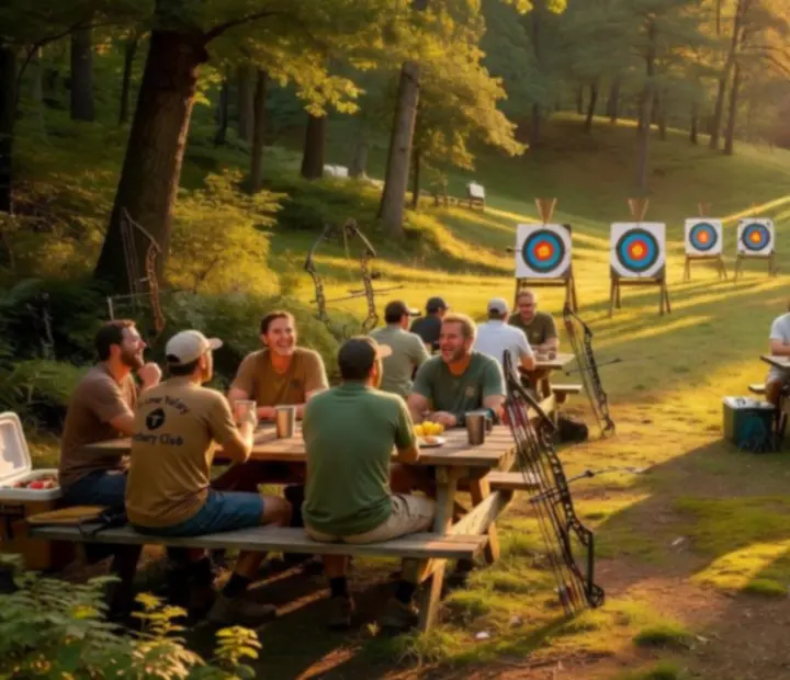 Społeczność fanów Arrow Valley podczas wspólnego spotkania online poświęconego poradom łuczniczym