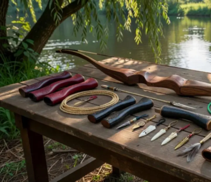 Spersonalizowany łuk z naturalnymi zdobieniami w Arrow Valley